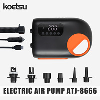 KOETSU electric air pump, multi-function battery air pump, suitable for paddle boards, kayaks, inflatable boats, tents, etc.