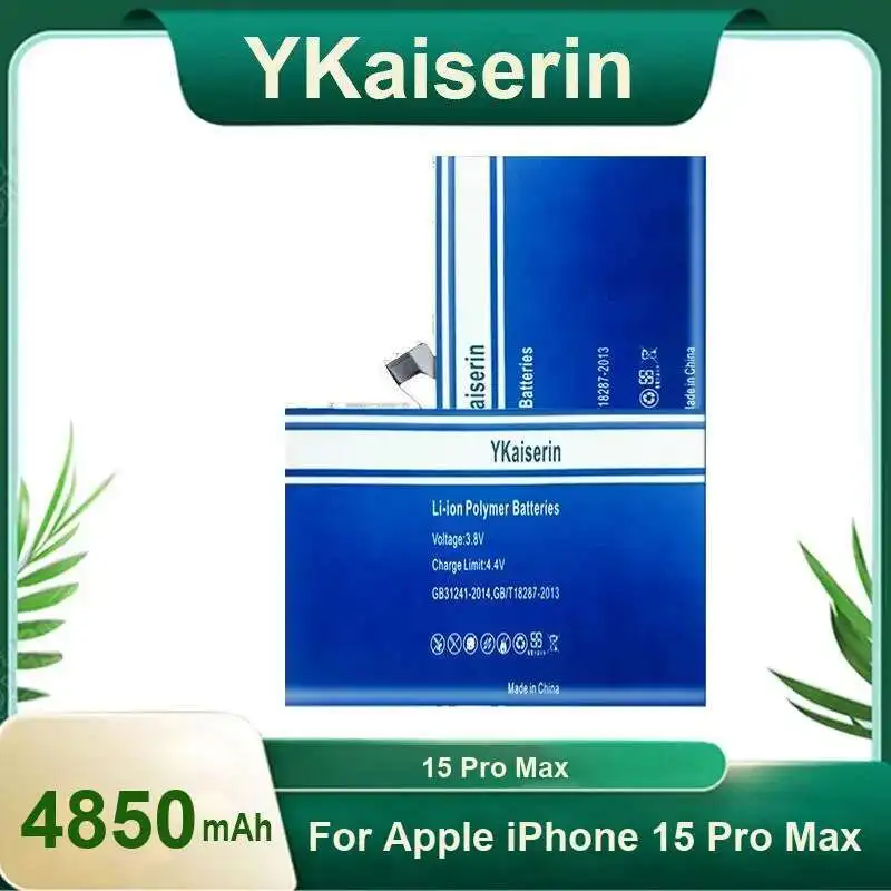 

4850Mah Reliable Replacement For Apple Iphone 15 Pro Max Stable Power Supply Mobile Phone Battery