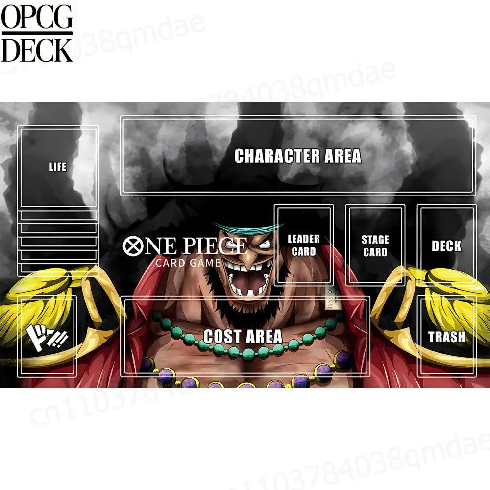 

One Piece Opcg Playmat Card Game Playmat Marshall D. Teach Anime Playmat High-Quality Card Game Mat Holiday Gifts 60*35Cm