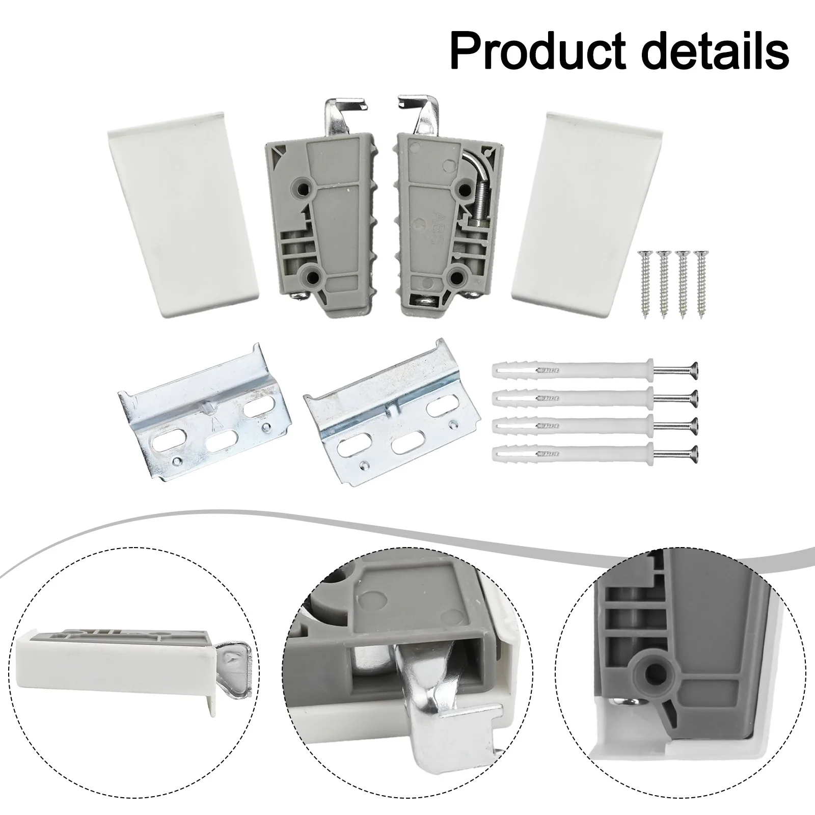 For Cabinet Organization Brown Wall Mount Brackets for versatile Kitchen Organizer Complete Mounting Kit Discreet Aesthetic