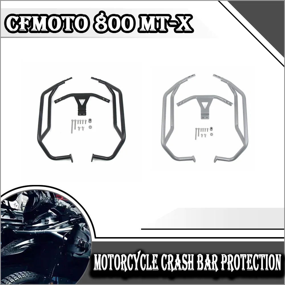 

Для CFMOTO MT-X800 800 MTX 2024 + защита двигателя, дорожная защита от аварии, защита рамы мотоцикла, верхний бампер 800 MTX, аксессуары