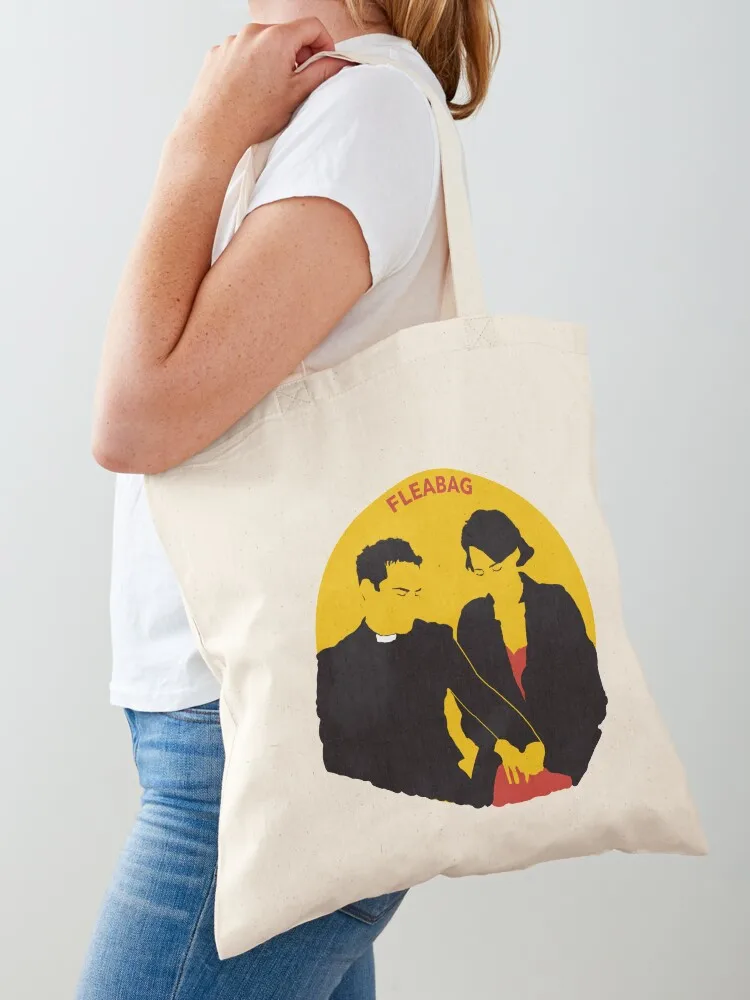 

Fleabag and Hot Priest Tote Bag canvas bags shopper bag women canvas eco pack Woman shopper bag