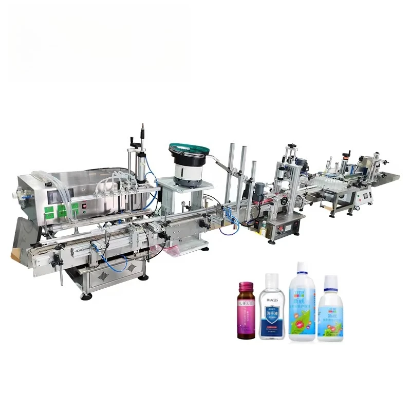 

Automatic Desktop Small Volume Peristaltic Pump Liquid Filling Machine Capping Machine Labeling Machine Whole Filling Line