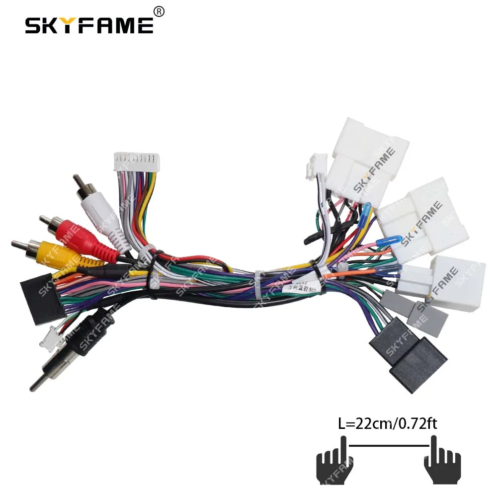 SKYFAME Car 16pin Wiring Harness Adapter Canbus Box Decoder