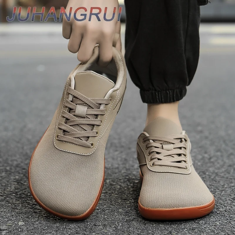 

Unisex Wide-toed Casual Barefoot Shoes Outdoor Running Shoes Breathable Mesh Walking Shoes Rubber Sole Comfortable Large Size