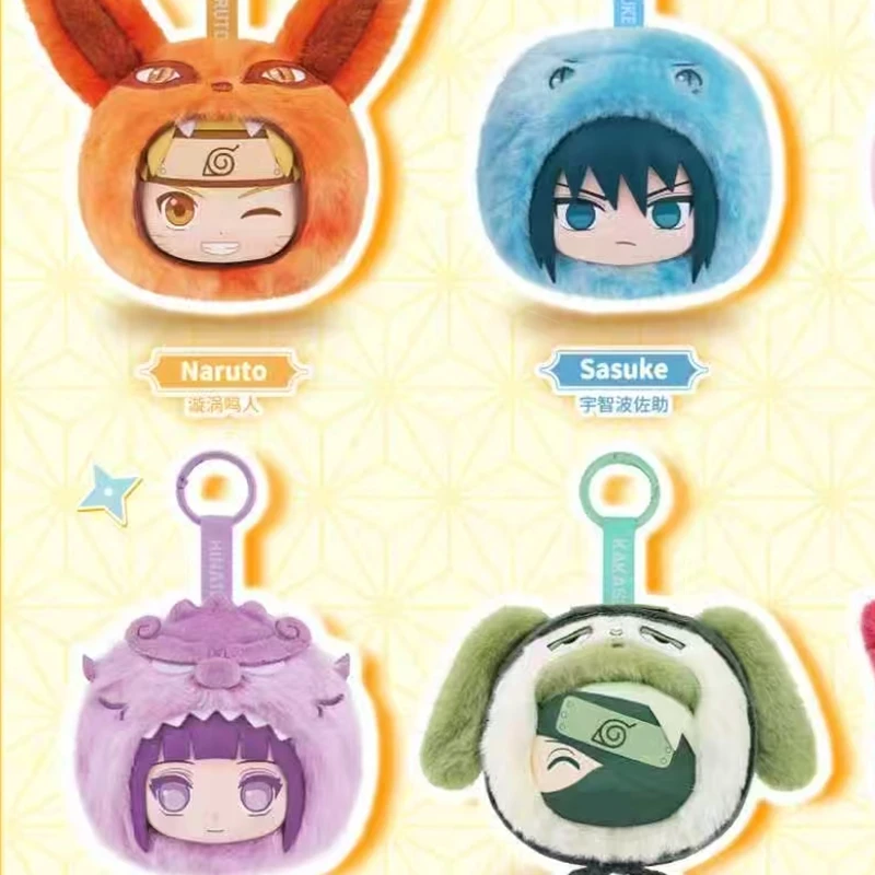 Оригинальный плюшевый чехол для наушников CAKI Naruto Shippuden с альтернативным дизайном, в виде Гаары, на молнии, для хранения монет и наушников, в формате Blind Box
