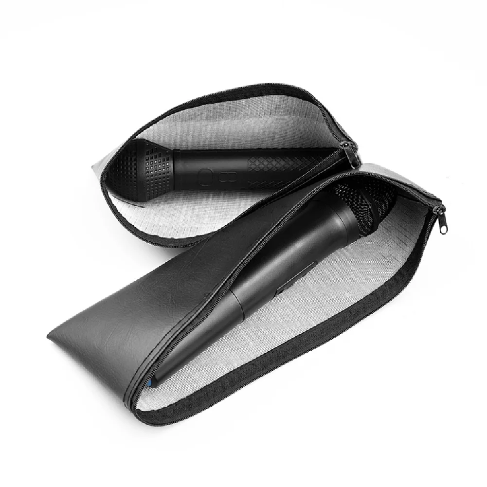 Easily Open And Close Portable Soft Carry Bags Microphone Storage Bag Durability Long Lasting Usage Protects From Damage