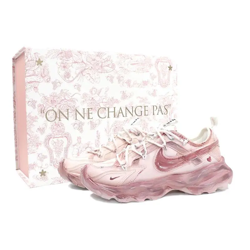 

[Нестандартная обувь Monet Sunset S-BOX]Nike TC 7900, амортизирующая, износостойкая повседневная обувь с низким берцем, женская грязно-розовая