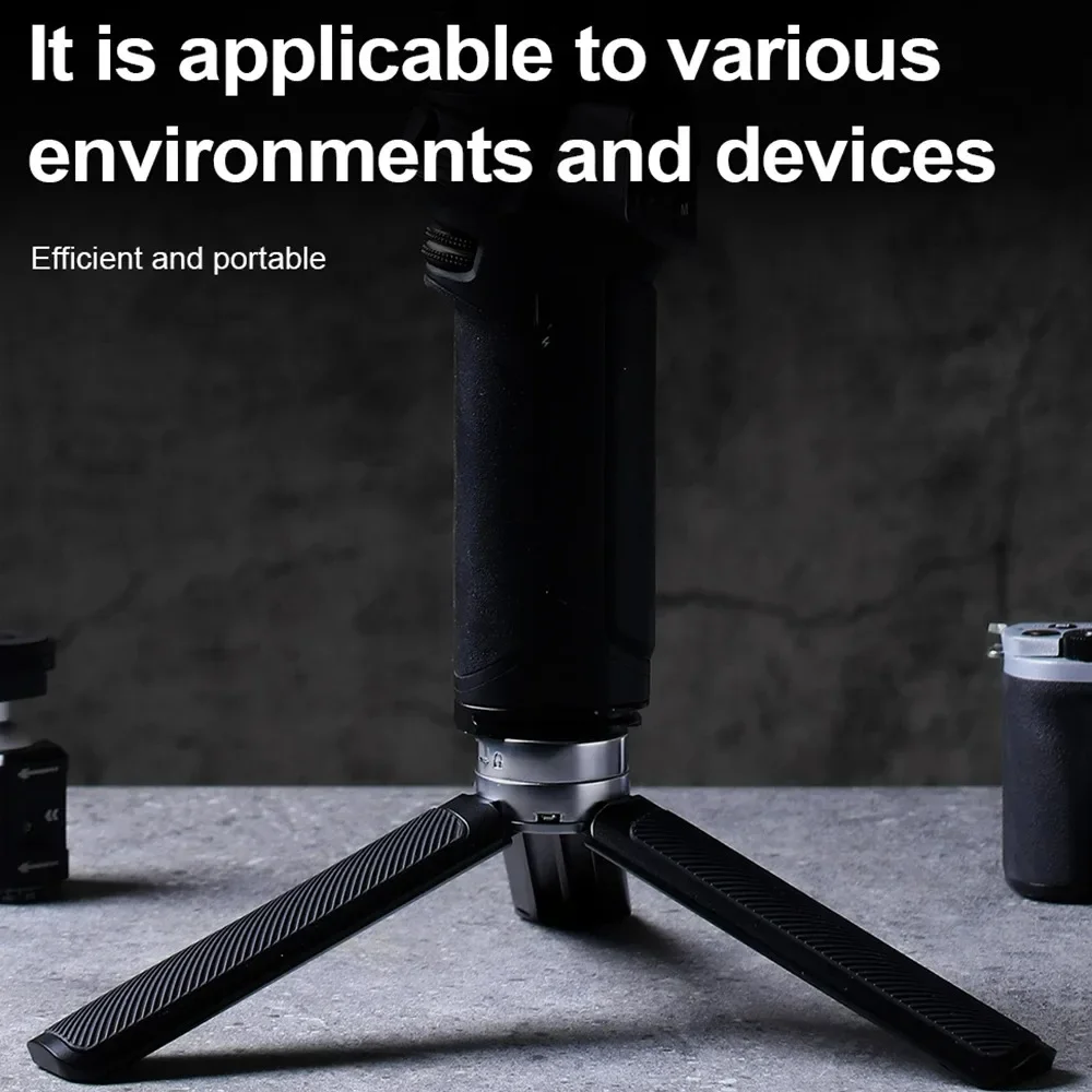 YANZUO Desktop Tripod with Double Boots Constant Spherical PTZ Stand Foldable Hand Grip for DSLR Stabilizer