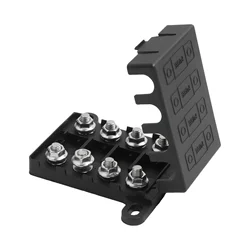 Car Fuse Holder Block 4 Way For Midi Fuse Holder Block 200A Max 4 Fuses 8 Lugs Dual Battery Setups 4x4 Car Accessories