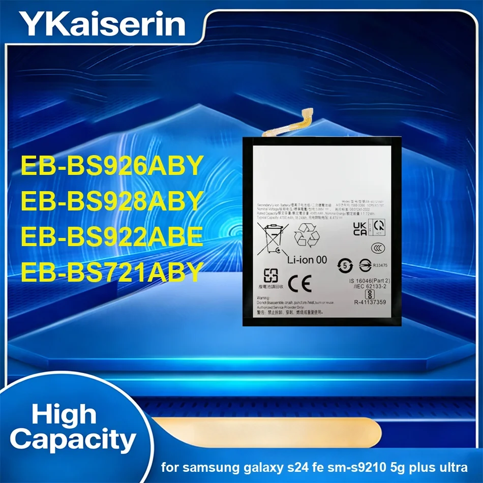 EB-BS922ABE EB-BS721ABY EB-BS926ABY 4000-5000mAh For Samsung Galaxy S24 FE SM-S9210 5G Plus Ultra Mobile Phone Battery