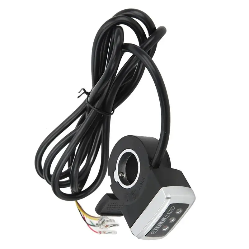A20K-Thumb Throttle With On/Off Switch Battery Indicator Aperture Assembly For Electric Bike Scooter (24V)