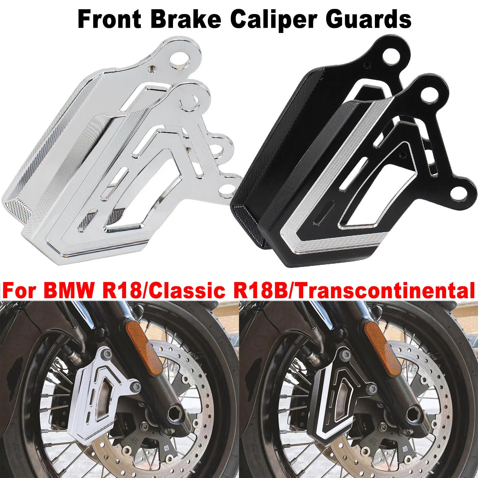 1 PC Motorcycle Front Brake Caliper Protection Cover  For BMW R18/R18 Classic R18B/R18 Transcontinental Aluminum