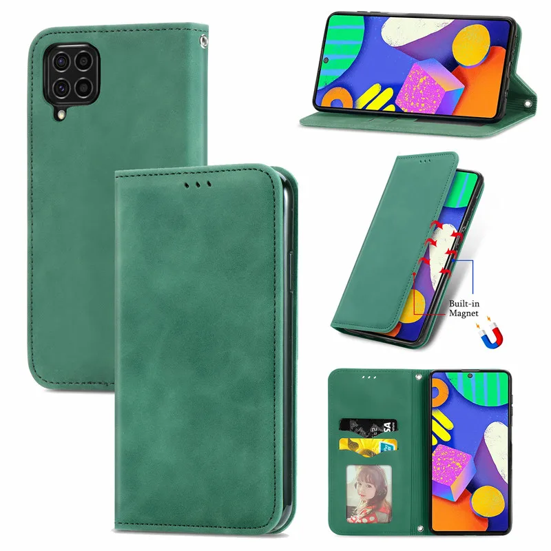 Magnetic Flip Case For Samsung Galaxy A13 A22 A32 A12 M32 4G 5G A23 A33 A53 A02S A03 Core A72 A52 M22 M23 M33 M52 M53 M12 Fundas