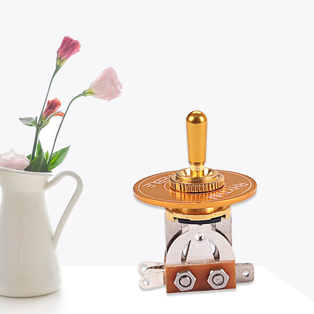 

3 Way Toggle Switch Pickup Selector Electric Guitar Perfect Tone Control Knurled Nut Flat Washer