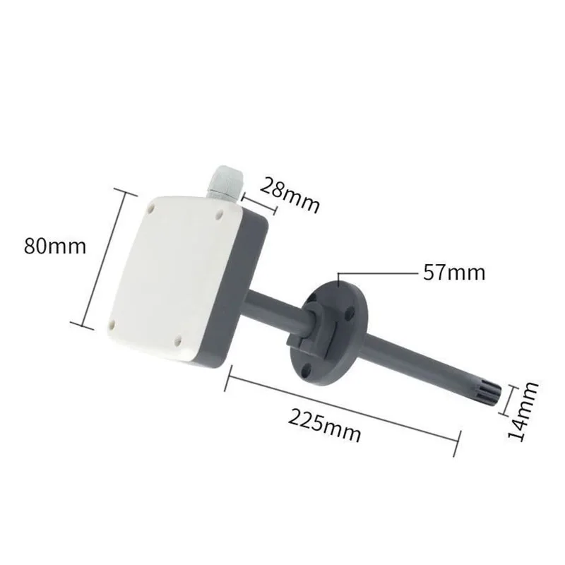 Imagem -02 - Sensor de Temperatura e Umidade do Gasoduto Transmissor de Instalação de Duto de ar Detector de Tomada de ar Condicionado Detector Preciso