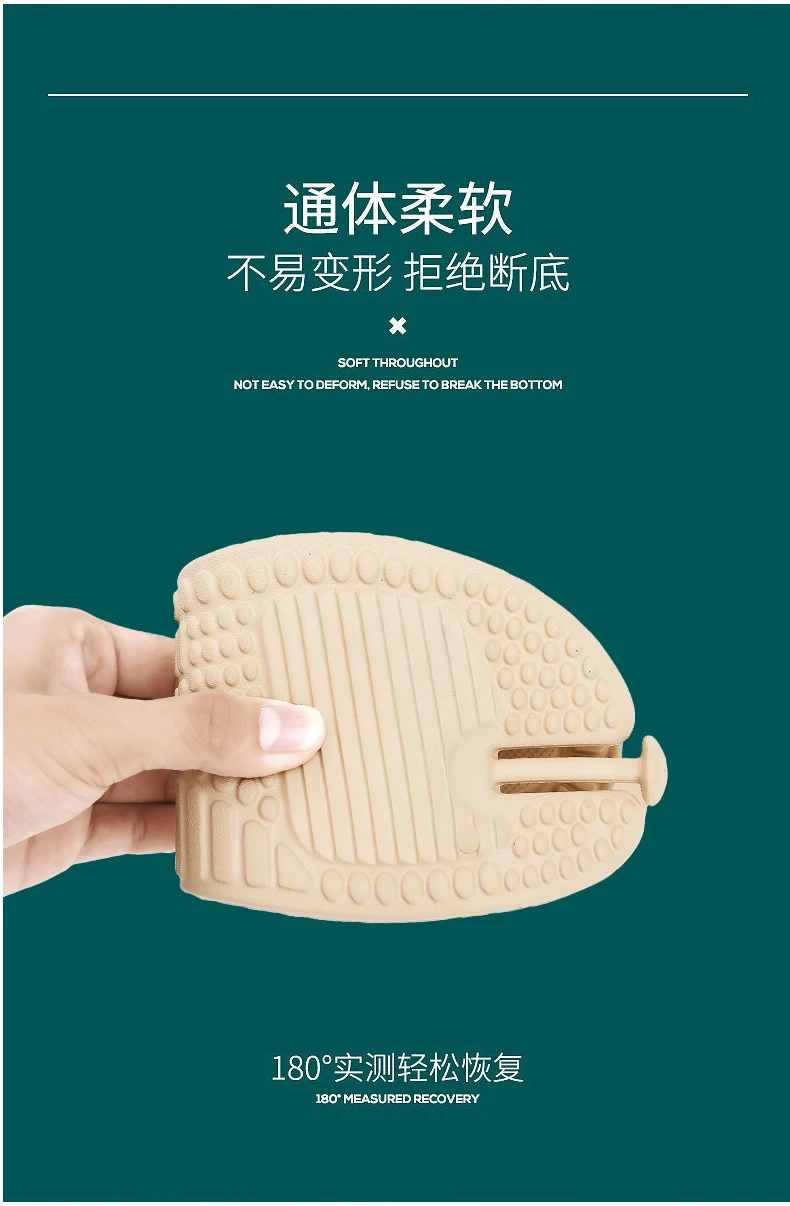 Heißer Verkauf Outdoor Reise Klapp Massage Hausschuhe Hotel Hausschuhe Neue männer Plattform Flip-Flops Badezimmer Hause Frauen Nicht-slip Rutsche – Detail 7