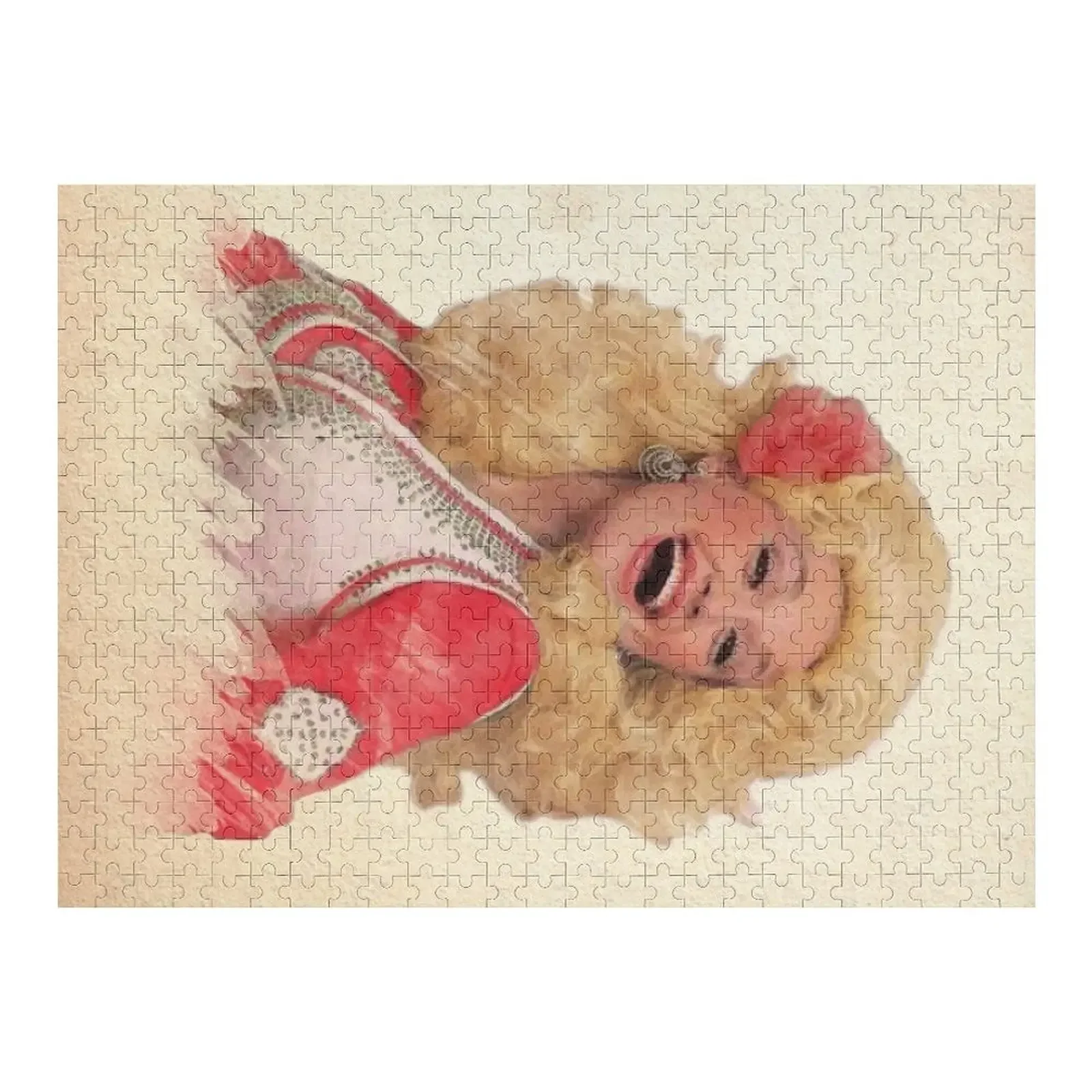 

Dolly Parton - Watercolor Jigsaw Puzzle Custom Kids Toy Wood Name Puzzle