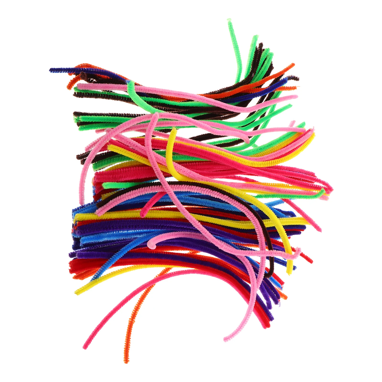 

300pcs Pipe Cleaner Craft Supplies Assorted Colors Bulk Long Stem Pipeline Cleaning Tool Thick Chenille Stems Durable for Girls