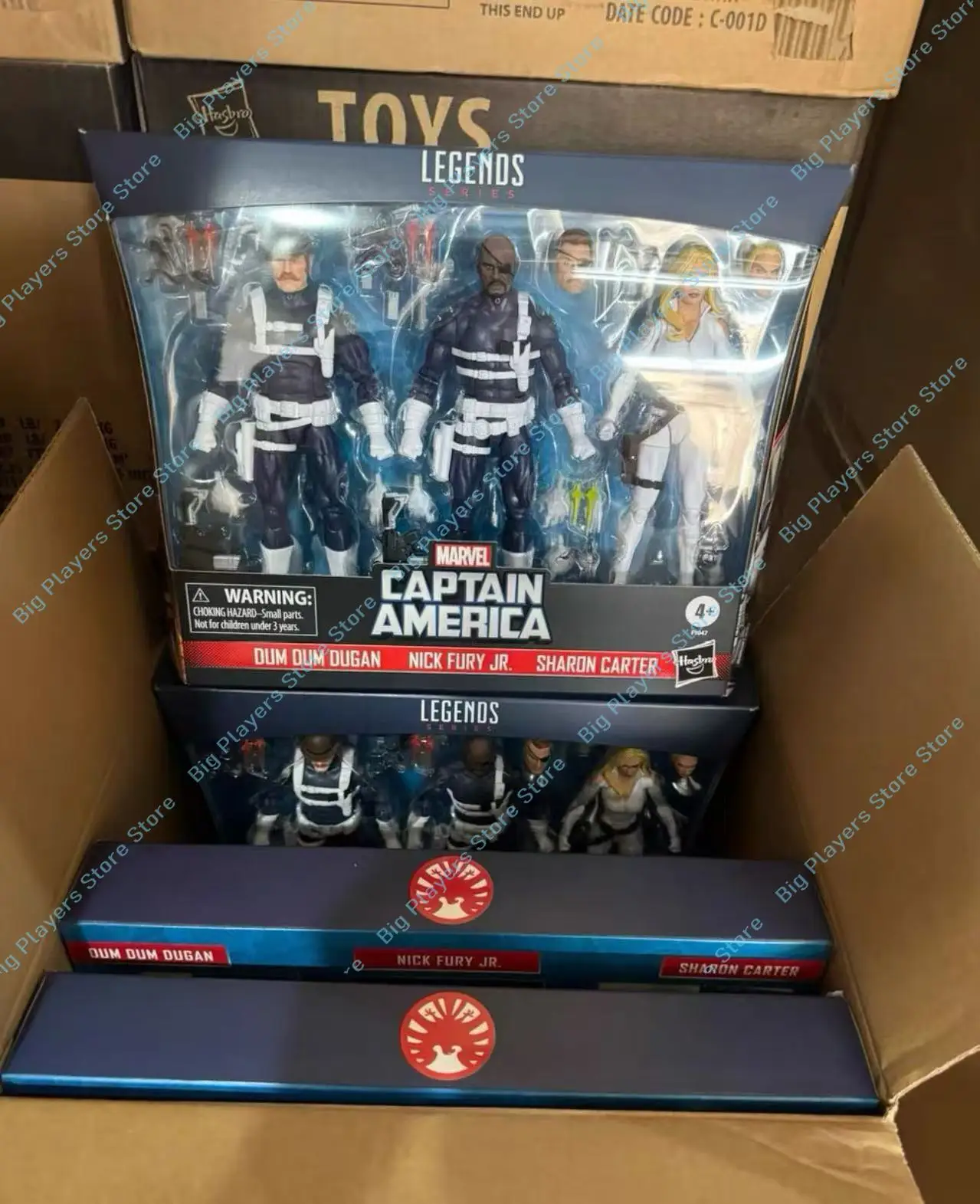 

Hasbro Marvel Legends Nick Fury Sharon Carter Dum Dugan Three-person Cover 6-inch Moving Figure Figure