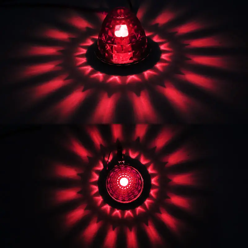 1156 لمبة شاحنة الجانب ماركر ضوء البطيخ زجاج عدسة ضوء 12 فولت 24 فولت مؤشرات تحذير ضوء لسيارة مقطورة جرار شاحنة حافلة