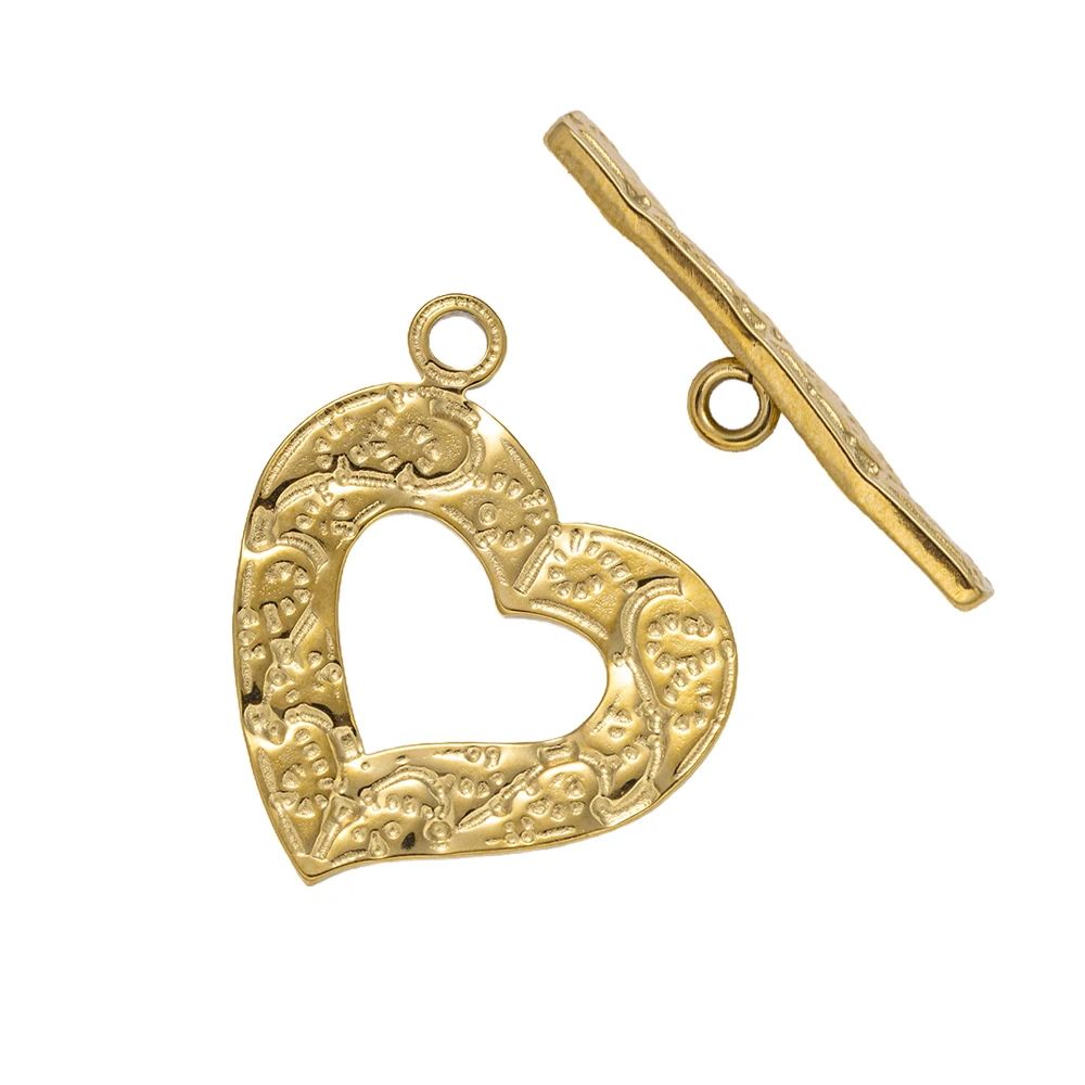 5 sets roestvrijstalen toggle sluiting T-bar sluiting ring sluiting haak eindconnectoren voor doe-het-zelf ketting armband sieraden maken