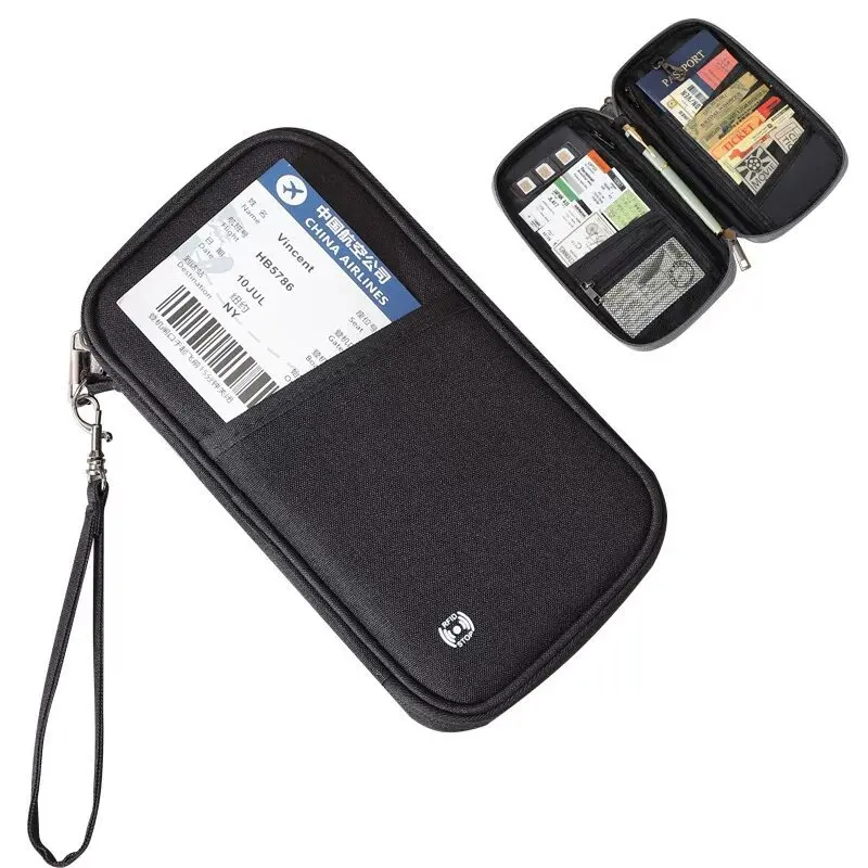

Passport Holder Bag Family Rfid Blocking Passport Wallet Travel Essentials Wallet Travel Document Organizer Credit Cards Case