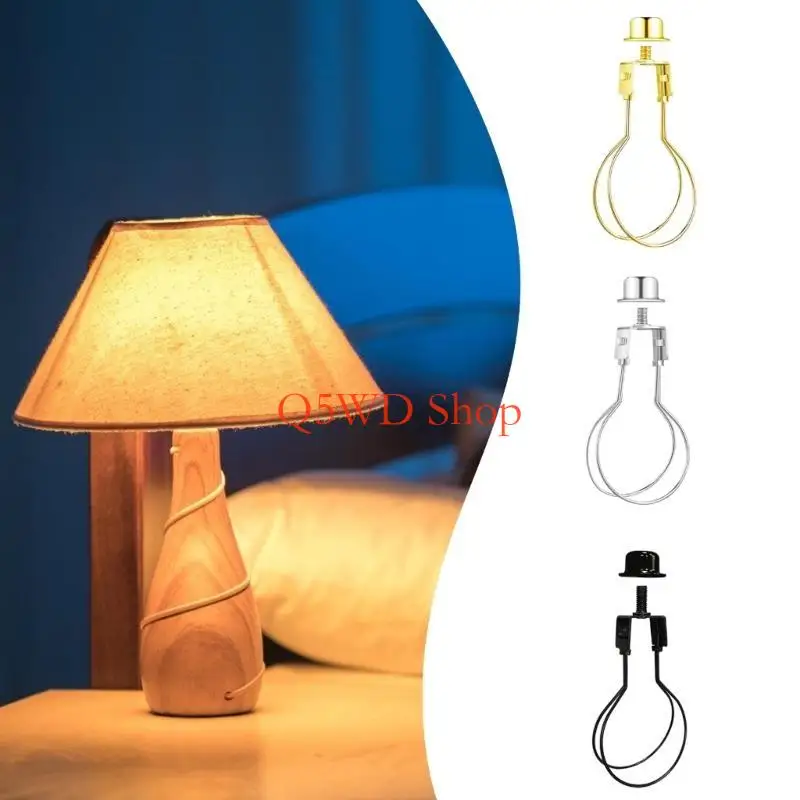 Q5WD 2Pcs Lamp Shade Light Bulb Clip Bulb Spring Clip to Keep Lamp Shade Hardware