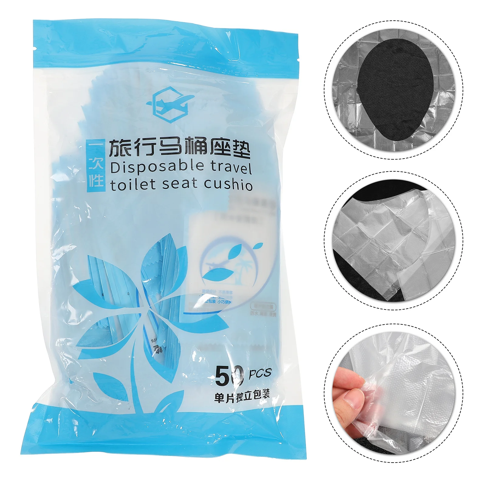

100Pcs Disposable Toilet Seat Cushion Premium Po Film Comfortable Skinfriendly Individually Packaged Portable Travel Business