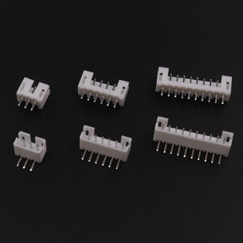 JST PH 2.0 2P 3P 4P 5P 6P 7P 8P 9P 10P 11P 12 Pin Header 2.0mm Male Material PH2.0 2mm Connectors Leads PH-A Straight Curved Pin