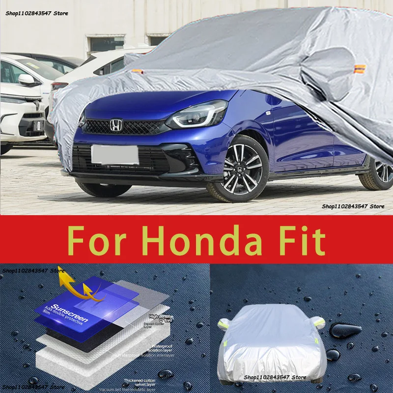 

For Honda Fit Car protective cover Auto paint protection Sunscreen heat-insulating waterproof car clothing Car film