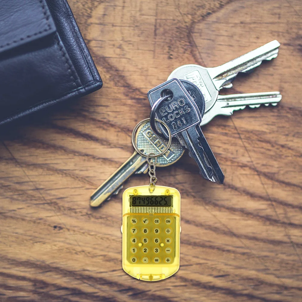 

Мини-калькулятор, брелок, портативный карманный размер, цифровой АБС-материал, 8 цифр, ЖК-дисплей, арифметические аксессуары для студентов