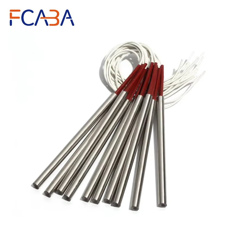 

2PCS 14mm Diameter 380~500mm Length Single Head Dual Heating Pipe 304SUS Tubular Heater 1600/1700/1800/1900/2100W Electric Part