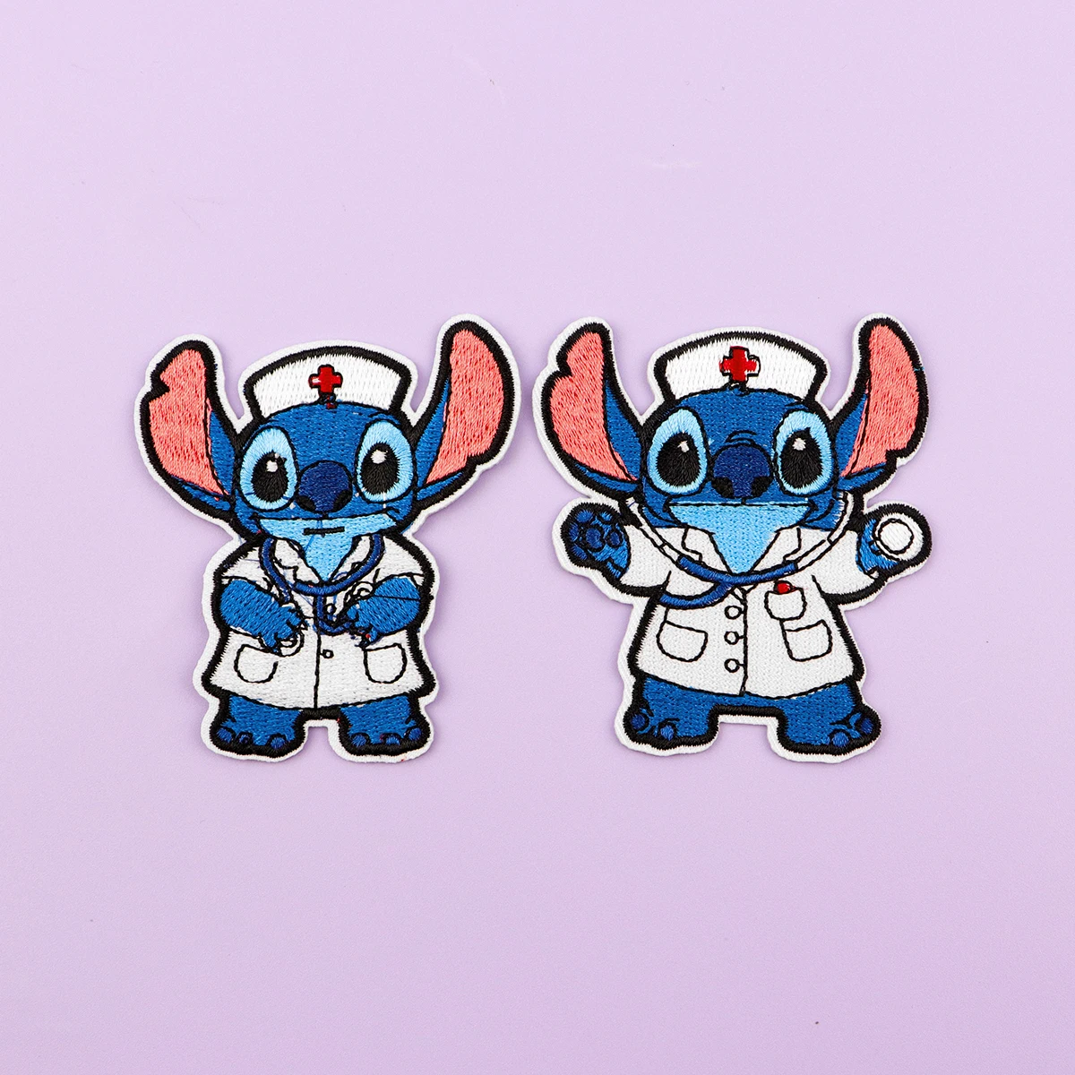 

Doctor Embroidered Patch Cute Genie Patches On Clothes Blue Iron On Patches For Clothing DIY Patch Stickers Gifts for Friends