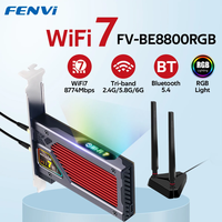 Fenvi 8800Mbps WiFi 7 BE200 PCIe WiFi Adapter FV-BE8800RGB Bluetooth 5.4 WiFi7 for Intel BE200 Wireless Network Card 2.4G/5G/6G