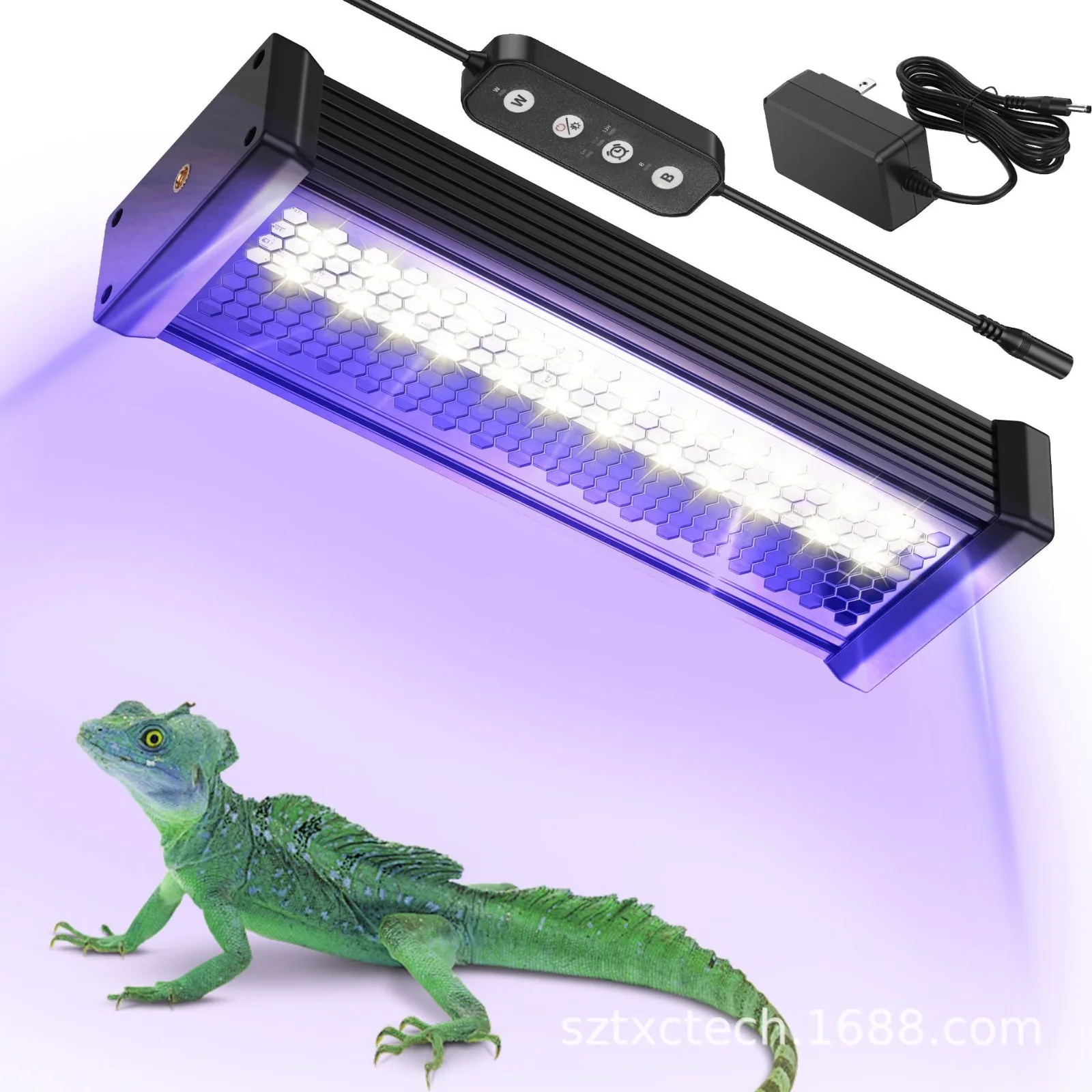 

20W UVB UVA Reptile Basking Heat Light With Dimming Timer Full Spectrum Reptile Heat Lamp for Turtles,Lizard, Calcium Supplement