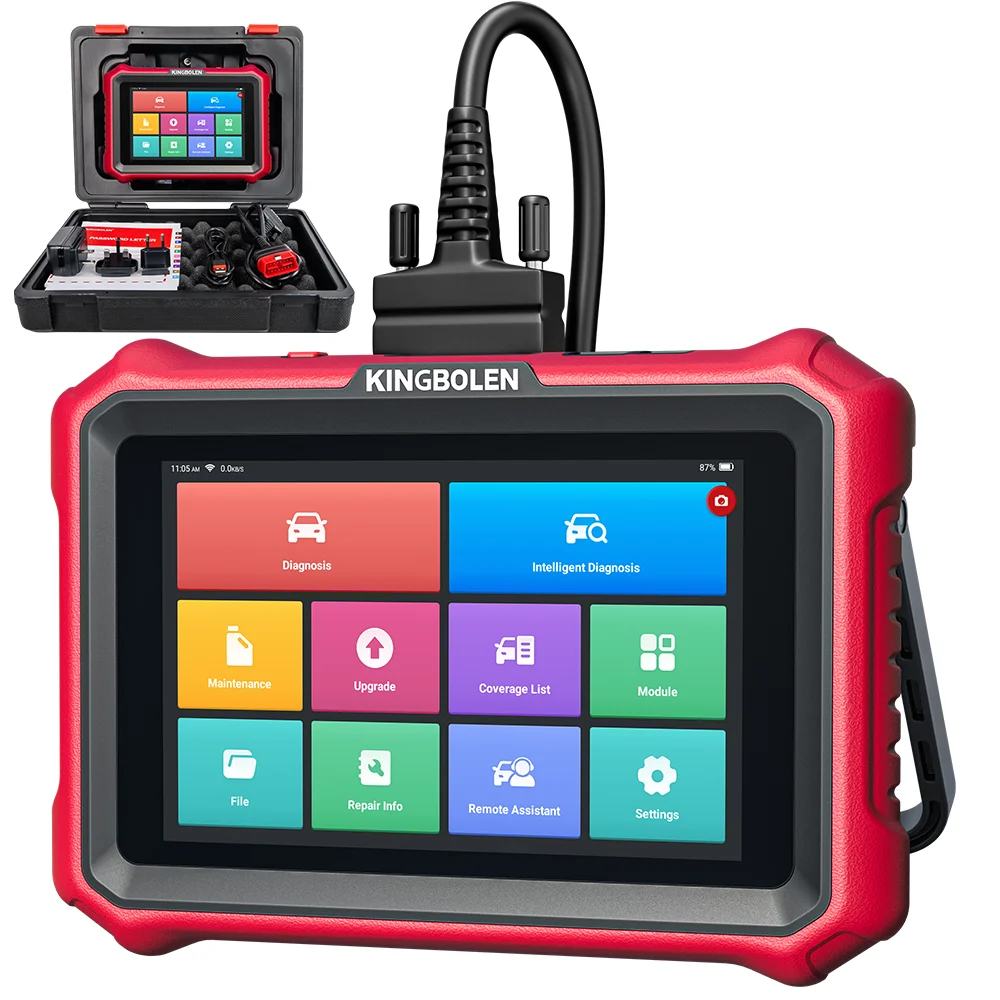 [Lebenslange kostenlose Updates] KINGBOLEN K8 Elite Advanced All System Wired Car Diagnostic Tool CANFD DOIP ECU Coding Active Test 34 Resets Guide TPMS