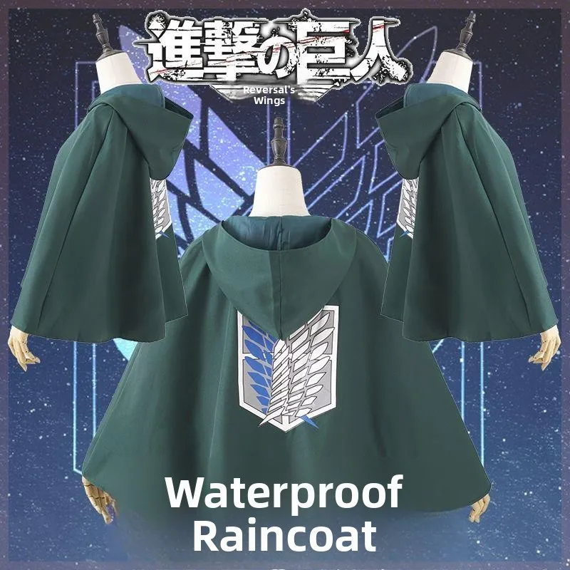 Impermeable, Disfraz de Ataque a los Titanes, Comandante de la Escuadrón de Exploración, Ala de la Libertad, Tres Mitai, Capa...
