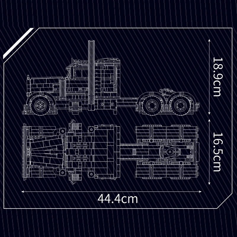 Mould King-bloques de construcción de coche técnico para niños, juego de modelos de camión americano, montaje de coche, juguetes de ladrillo, regalo de Navidad, 10037