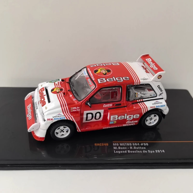 

IXO масштаб 1/43 MG METRO 6R4 # D0 2014, имитация сплава, модель автомобиля, статическая коллекция, украшенные праздничными подарками, игрушки, сувенирный подарок