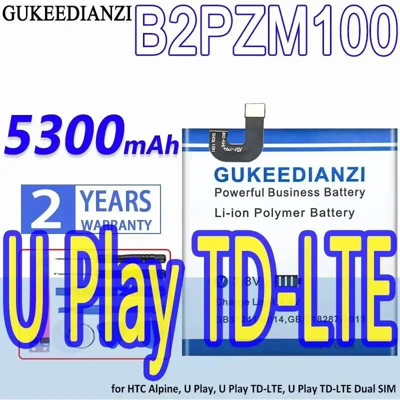 

Для Htc Alpine, U Play, Play TD-LTE, TD-Lte Dual Sim 5300 мАч долговечный аккумулятор для мобильного телефона B2PZM100