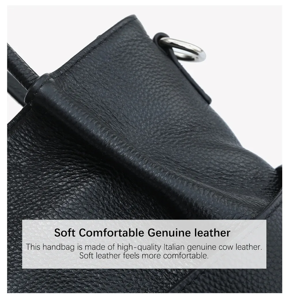 Zency Frauen Eimer Tasche Aus Echtem Leder Große Kapazität Shopper Luxus Casual Handtasche Weiblichen Umhängetasche Schulter Tragetaschen – Detail 19