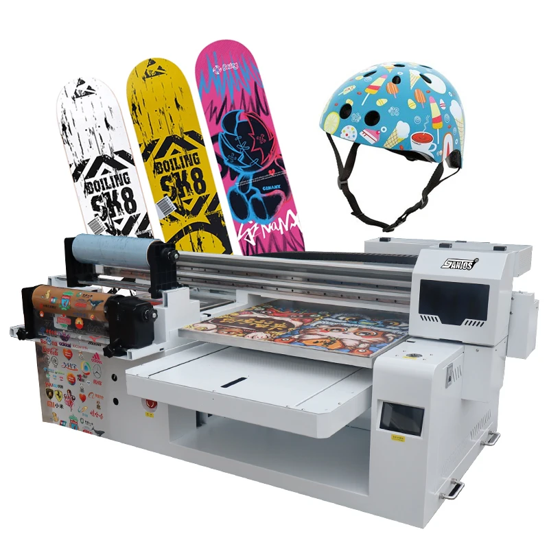 All In One Inkjet 60*90Cm 6090 Uv Flatbed Printer Xp600 Print Head Uv Dtf Roll To Roll Printing Machine