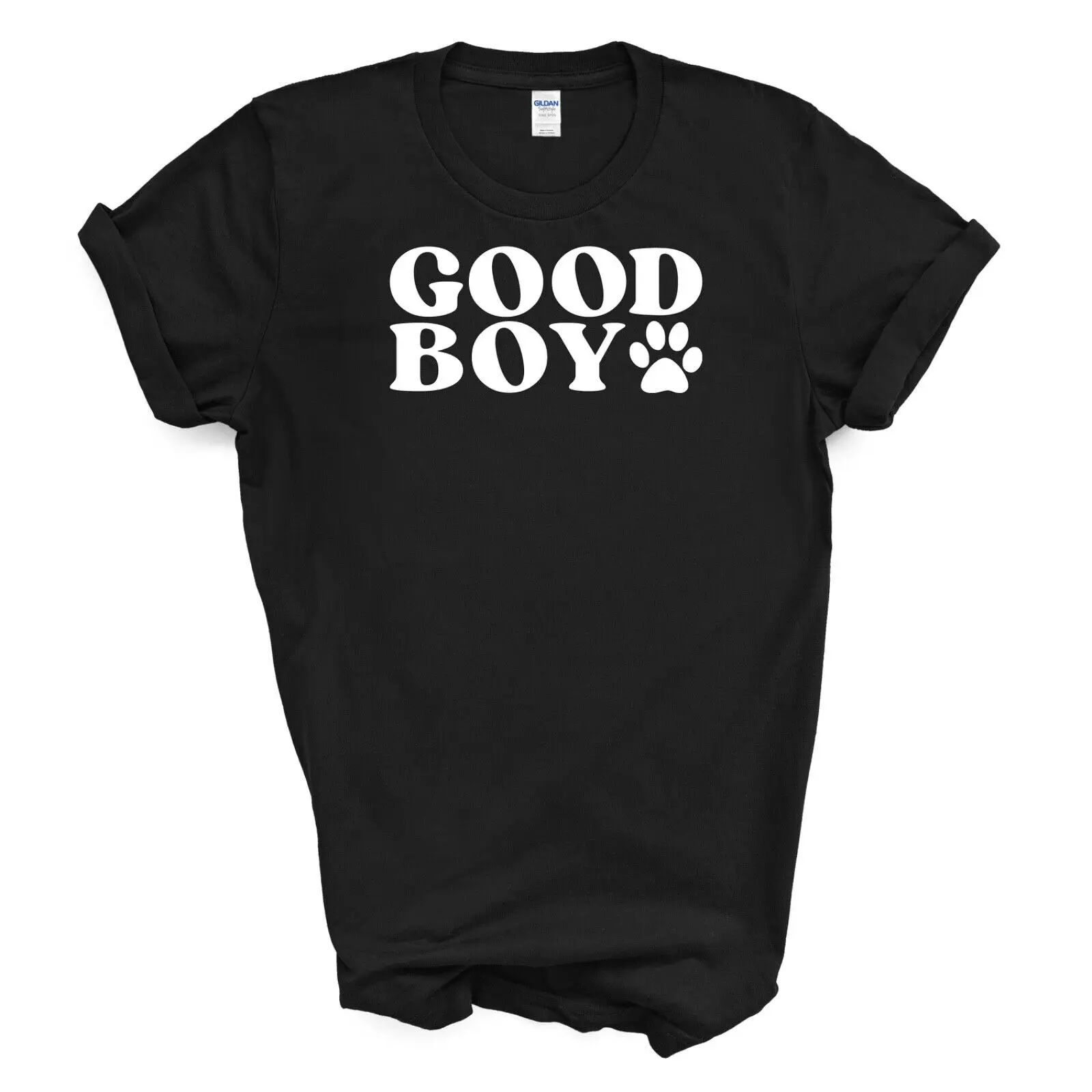 GOOD BOY PUP  Black T Shirt