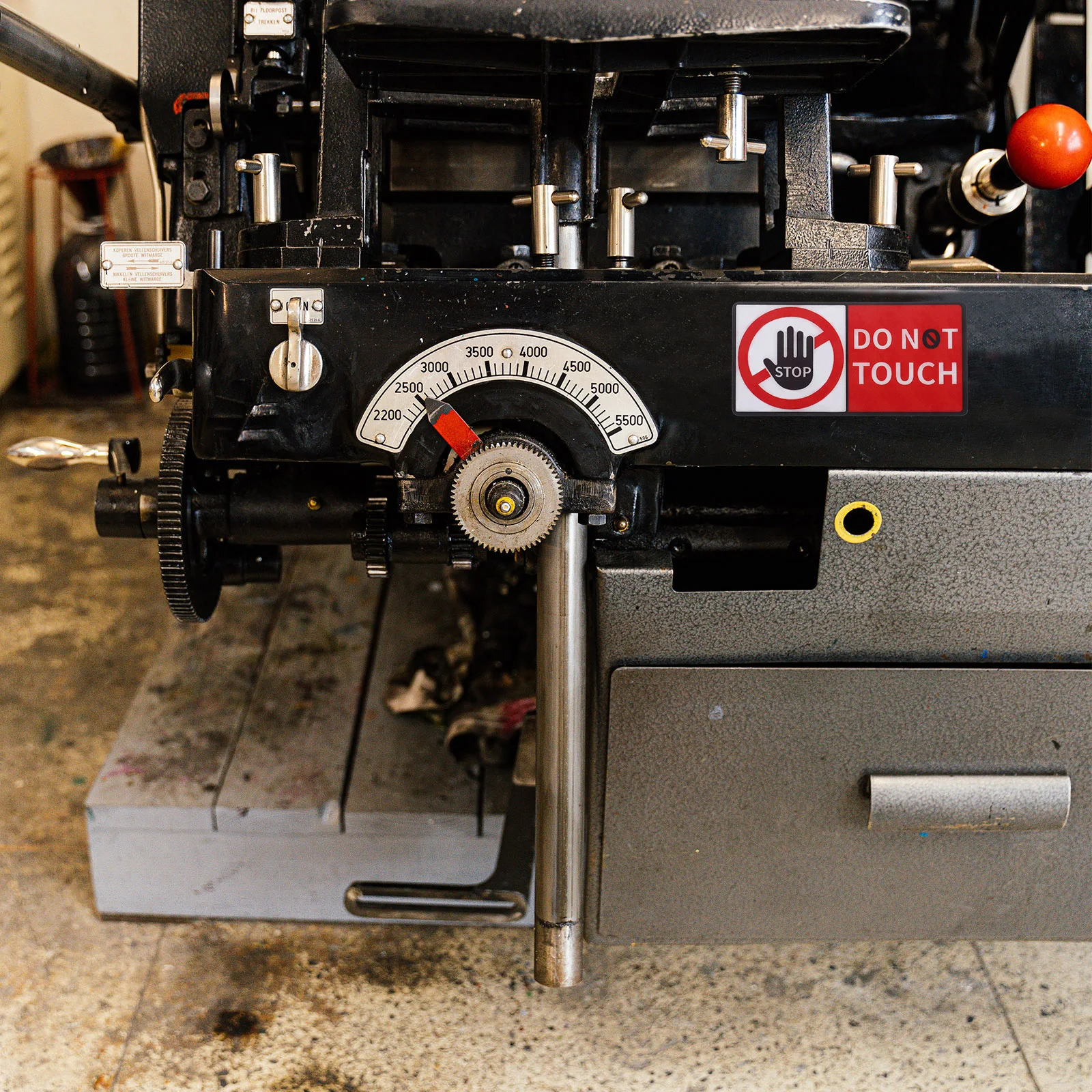 

4 Sheet Please Do Not Touch Sticker Adhesive Warning Decals for Walls Glass Toolboxes Safety Warning Labels Caution Signs