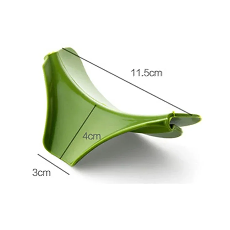 Soup Dumping Port Kitchen Appliance Silicone Non-Slip Soup Dumping Port Funnel For POTS Plates Bowls And Jars Edge Blockers