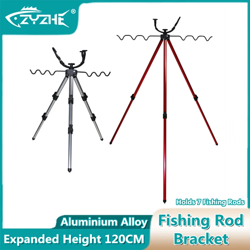 

ZYZ Sea Fishing Rod Bracket Multi-purpose Convenient Aluminum Alloy Telescopic Fishing Pole Holder Tackle Triangle-Bracket Tool