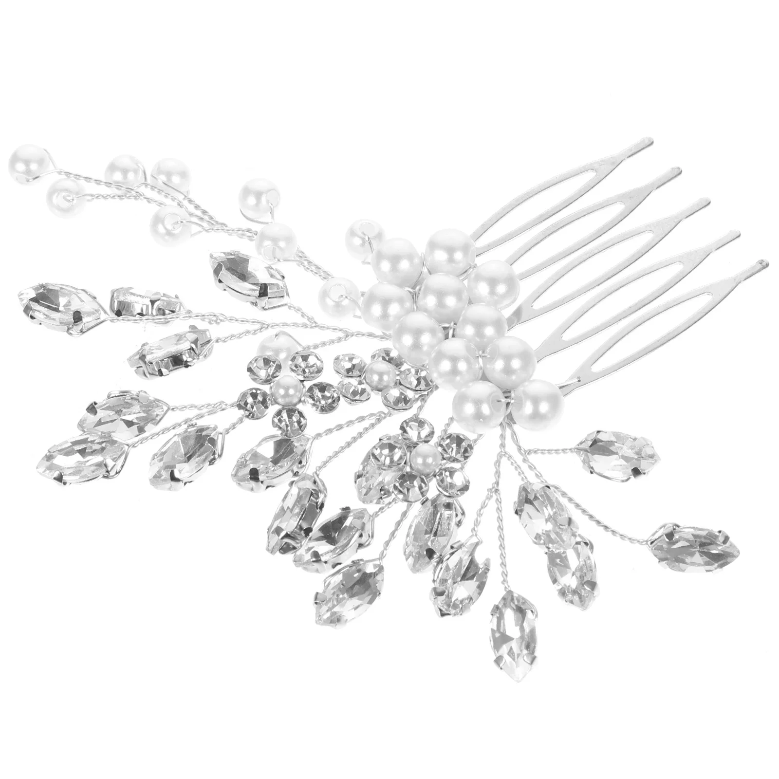 

Lightweight Rhinestone Bridal Hair Comb Wedding Hair Accessory Decorative Head Piece for Bridesmaids Prom Banquets Special