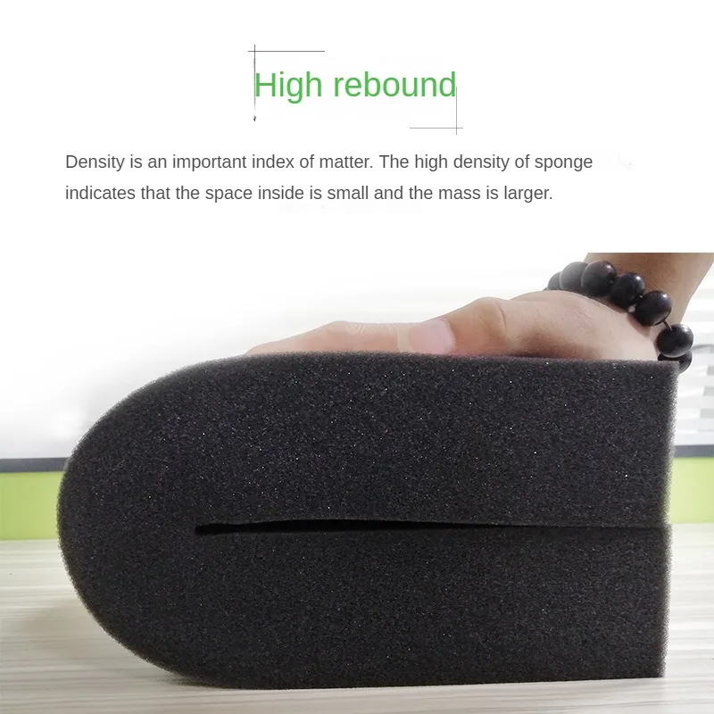 Hard High Density Black Sponge Gasket Shockproof Sponge Block Thin Sponge Pieces Gift Box Lining Filling Sponge Material