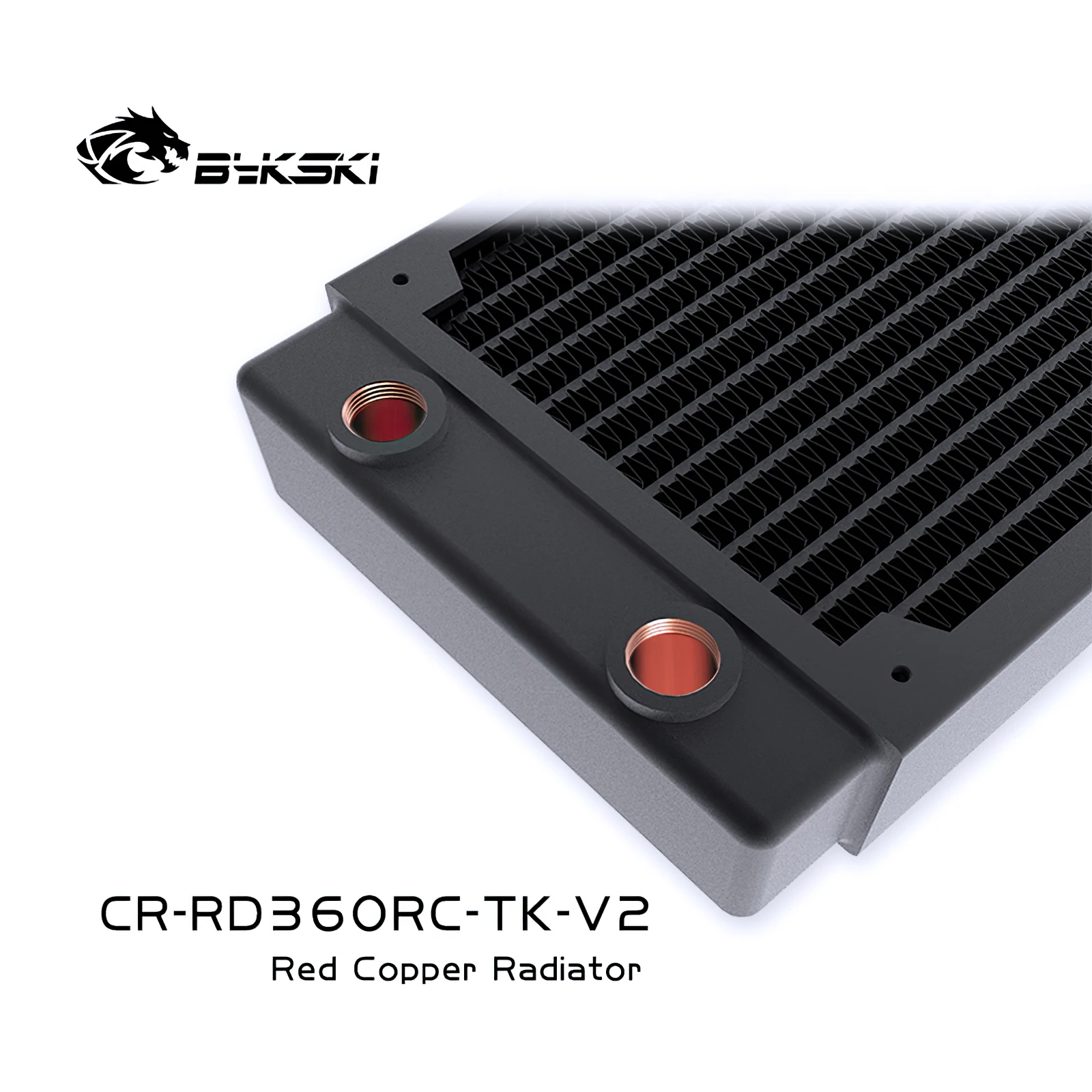 Bykski G1/4 "40Mm Dikke Volledig Koperen Pc Cooling Radiator Cooler Warmtewisselaar Ondersteuning 12Cm Fan heatsink 360Mm CR-RD360RC-Tk-V2